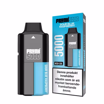 Frunk 5000 Mesh | Sour Blue Raspberry | Engångs Vape | 14mg