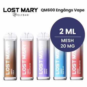 Lost Mary QM600 Vape - Peach Strawberry Watermelon Ice