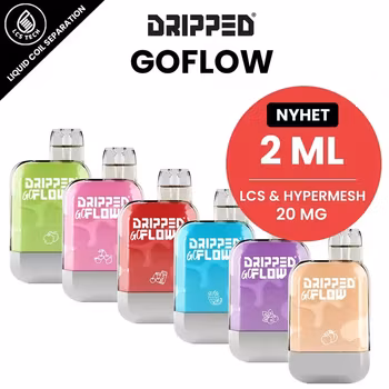 Dripped GoFlow Engångs Vape - Blue Raspberry Ice