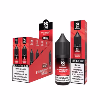 N One | Strawberry Banana | 10ml E-Juice | 14mg Saltnikotin