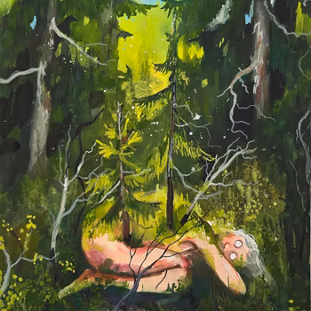 Skogsväsen. En sten har hon varit, en sten ska hon bli.