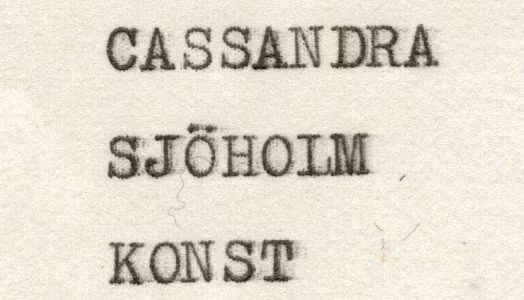 Cassandra Sjöholm Konst