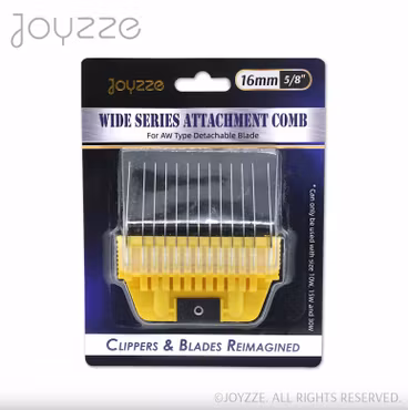 JOYZEE - Metal Comb 16mm Yellow