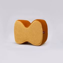 MILLOR DOG - PILLOW BOW VELVET GOLD