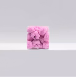 MILLOR DOG - HAIRBAND 1 BOX (25PCS) FROTTE 2 CM  PINK