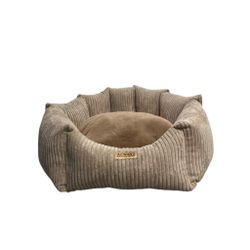Always Dog Bed Creme Round