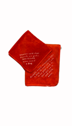 MICROFIBER TOWELS SET CITAT RÖD