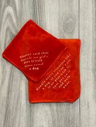 MICROFIBER TOWELS SET CITAT RÖD
