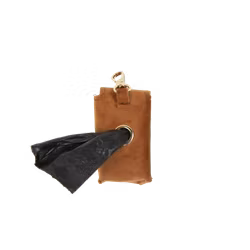 Kentucky Poop bag square Velvet Orange