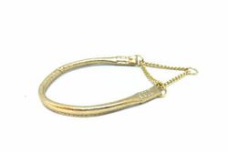 Del Mar Martingale Halvstryp Halsband Metallic Gold