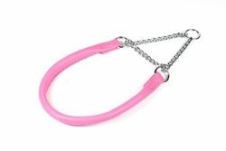 Del Mar Martingale Halvstryp Halsband Pink /Silver