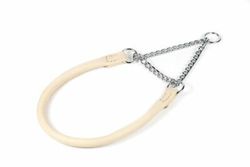 Del Mar Martingale Halvstryp Halsband Natur/ silver