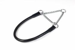 Del Mar Martingale Halvstryp Halsband Black/ silver