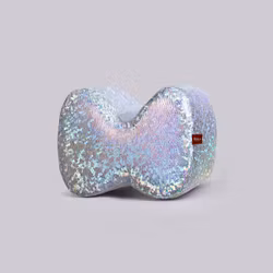 MILLOR DOG - PILLOW BOW GLITTER SILVER