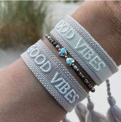 PP GOOD VIBES ARMBAND GRÅ
