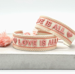 PP LOVE IS ALL ARMBAND