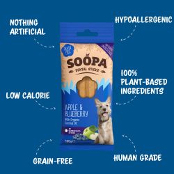SOOPA Apple & Blueberry Dental Sticks