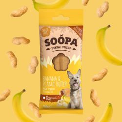 SOOPA Banana & Peanut Butter Dental Sticks