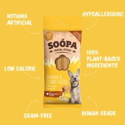 SOOPA Banana & Peanut Butter Dental Sticks