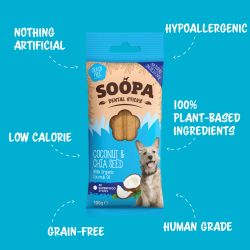 SOOPA Coconut & Chia Seed Dental Sticks