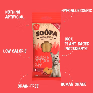 SOOPA Cranberry & Sweet Potato Dental Sticks