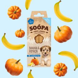 SOOPA Banana & Pumpkin Dental Sticks for Puppies