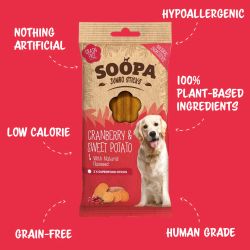 SOOPA Cranberry & Sweet Potato Jumbo Dental Stick 170g