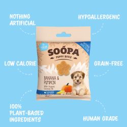 SOOPA Banana Och Pumpkin Healthy Training Bites for Puppies