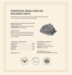ESSENTIALS SMALL ROLLED DELIGHTS 10st