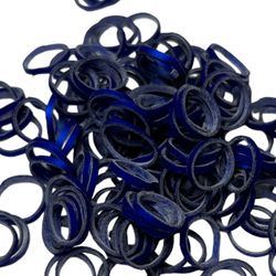 LAINEE - LATEX WRAPPING SNODD METALLIC SAPPHIRE BLUE