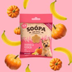 SOOPA Banana Och Pumpkin Healthy Bites for Mini Dogs