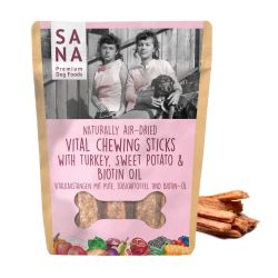 SANADOG Vital tuggpinnar med kalkon biotin och linolja 150 g