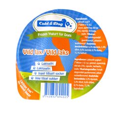 COLD & DOG  FROZEN YOUGURT GLASS VILTFÅNGAD LAX 90 ml (endast butik)