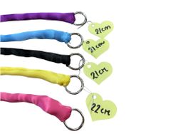 Rundsydda satin halsband 20-22cm