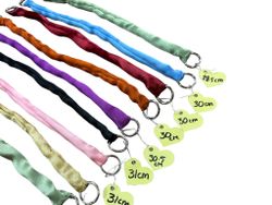 Rundsydda satin halsband ca 30cm