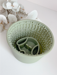 DOGGOTIQUE HIGH SLOW FEEDER BOWL "Green"