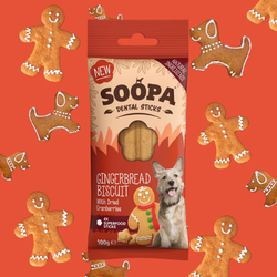 SOOPA Gingerbread Biscuit Dental Sticks