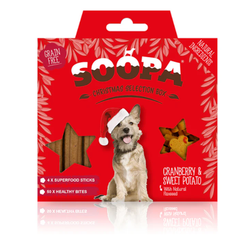 SOOPA Christmas Selection Box - Cranberry & Sweet Potato Sticks & Bites