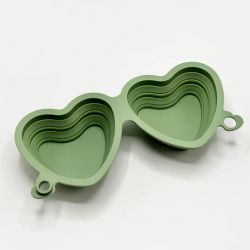 COCOPUP - Heart Collapsible Bowl - Sage