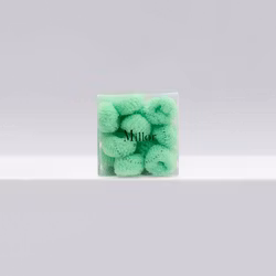 MILLOR DOG - HAIRBAND 1 BOX (25PCS) FROTTE 2 CM GREEN