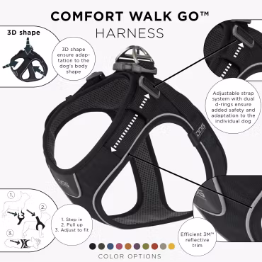 Dog Copenhagen - Comfort Walk GO Harness BLACK