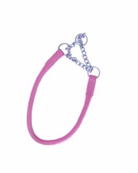 Del Mar Martingale Halvstryp Halsband Pink /Silver