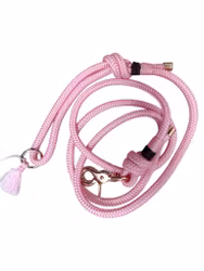 DIVA DOG ROPE LEASH PINK 150CM