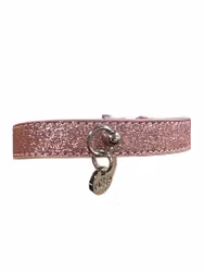 MILK & PEPPER HALSBAND PINK GLITTER