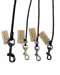 SHOWPAWS - Sparkling Utställningskoppel Svart (Flera Val)