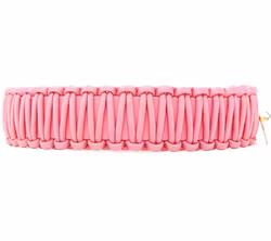STILHUETTE - Halsband Biothane Paracord Rosa
