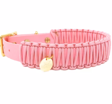 STILHUETTE - Halsband Biothane Paracord Rosa