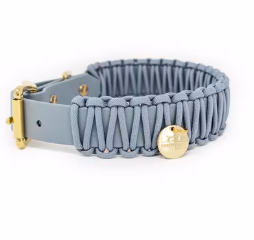 STILHUETTE - Halsband Biothane Paracord Duvblå