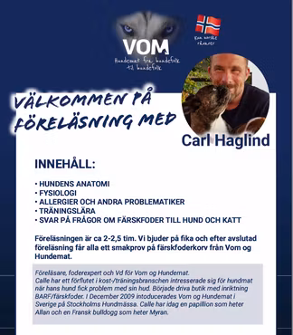 FÖRELÄSNING - Foderexperten Calle från VOM + GOODIEBAG!