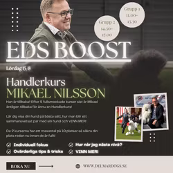 HANDLERKURS "EDS BOOST" - Mikael Nilsson Lördag 15/8